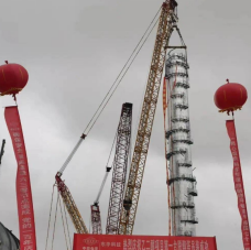 多種吊索具參與陜西榆林脫醇塔吊裝工作